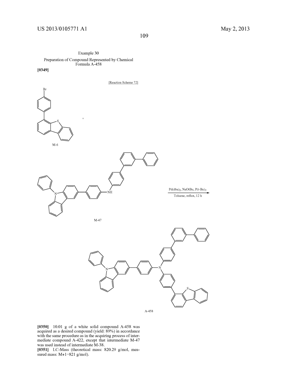 COMPOUND FOR OPTOELECTRONIC DEVICE, ORGANIC LIGHT EMITTING DIODE INCLUDING     THE SAME, AND DISPLAY INCLUDING THE ORGANIC LIGHT EMITTING DIODE - diagram, schematic, and image 124