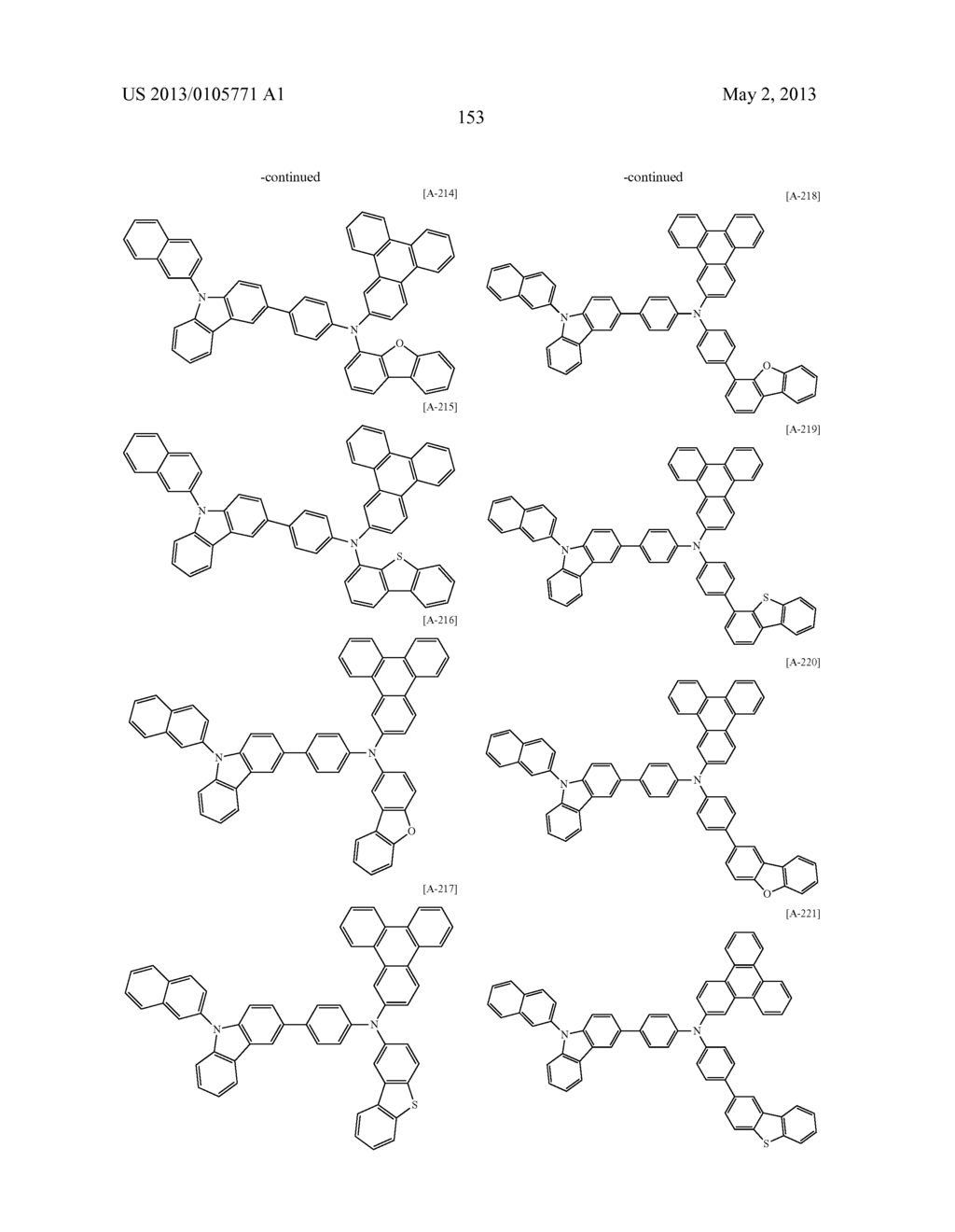 COMPOUND FOR OPTOELECTRONIC DEVICE, ORGANIC LIGHT EMITTING DIODE INCLUDING     THE SAME, AND DISPLAY INCLUDING THE ORGANIC LIGHT EMITTING DIODE - diagram, schematic, and image 168