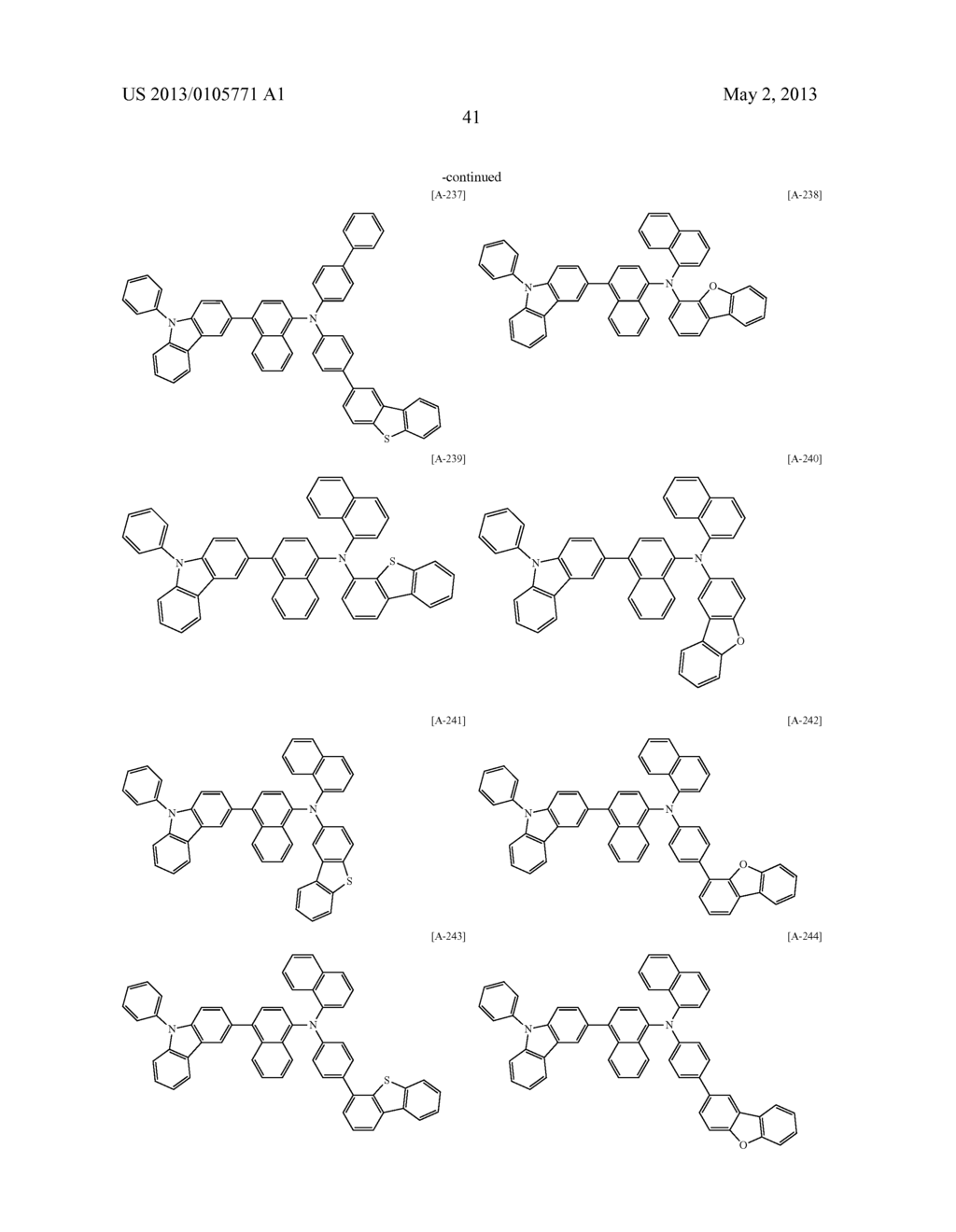 COMPOUND FOR OPTOELECTRONIC DEVICE, ORGANIC LIGHT EMITTING DIODE INCLUDING     THE SAME, AND DISPLAY INCLUDING THE ORGANIC LIGHT EMITTING DIODE - diagram, schematic, and image 56