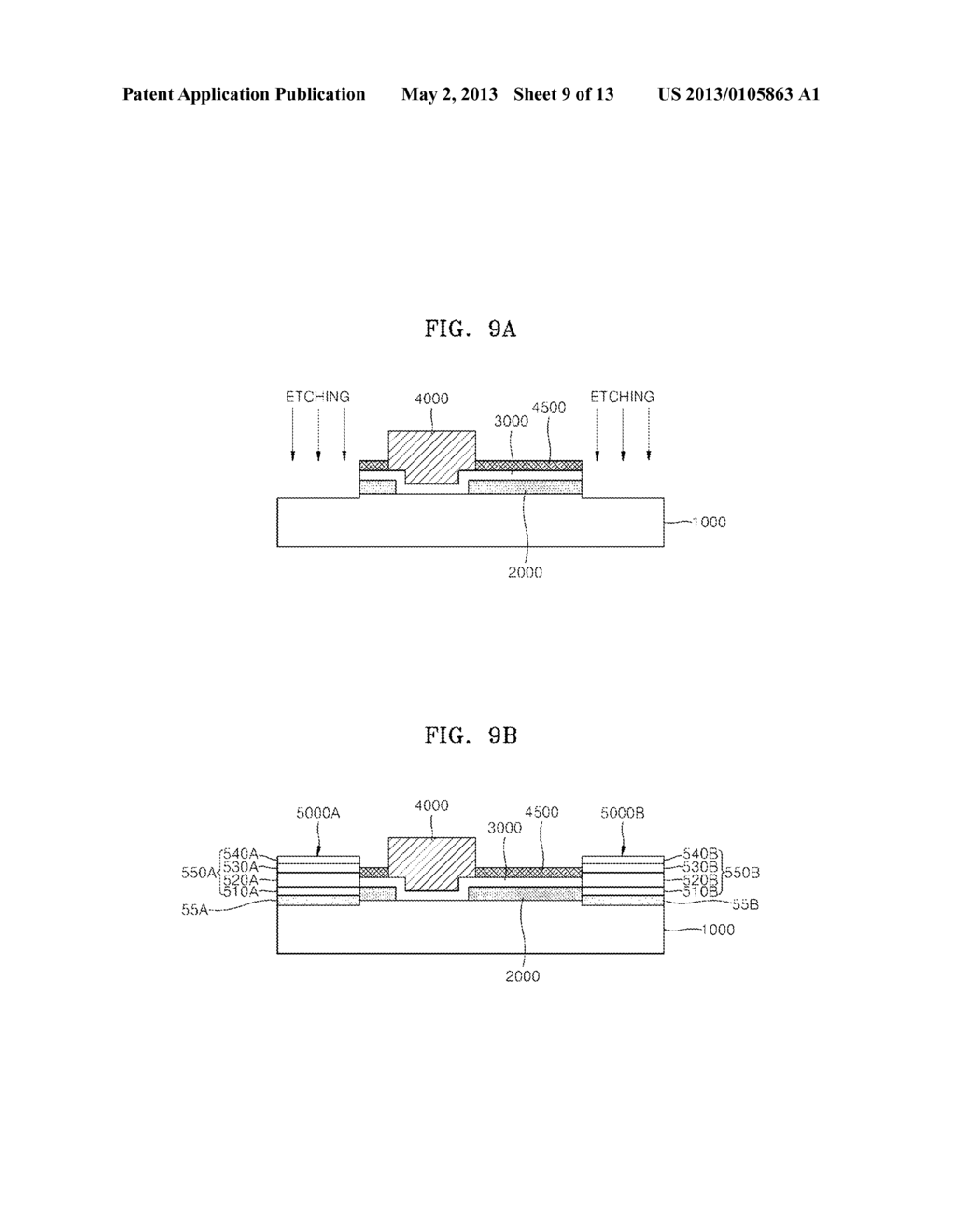 ELECTRODE STRUCTURES, GALLIUM NITRIDE BASED SEMICONDUCTOR DEVICES     INCLUDING THE SAME AND METHODS OF MANUFACTURING THE SAME - diagram, schematic, and image 10