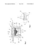 METHOD FOR MOLDING AN OPHTHALMIC LENS AND DEVICE FOR APPLYING A COATING TO     THE SURFACE OF AN OPHTHALMIC LENS MOLD diagram and image