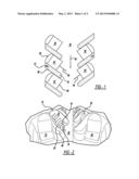 AIRBAG ARRANGEMENT FOR ANGLED AIRCRAFT SEATS diagram and image