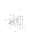 WIND POWER INSTALLATION AND METHOD FOR ADJUSTING THE ROTOR ROTATION AXIS diagram and image