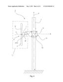 WIND POWER INSTALLATION AND METHOD FOR ADJUSTING THE ROTOR ROTATION AXIS diagram and image