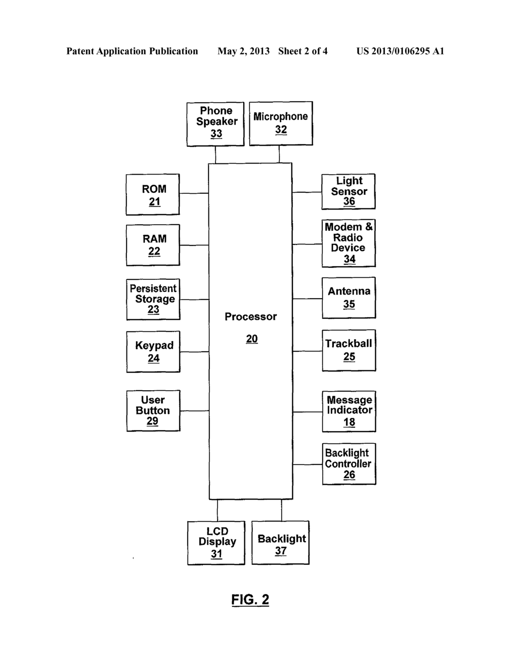 AUTOMATIC KEYPAD BACKLIGHT ADJUSTMENT ON A MOBILE HANDHELD ELECTRONIC     DEVICE - diagram, schematic, and image 03