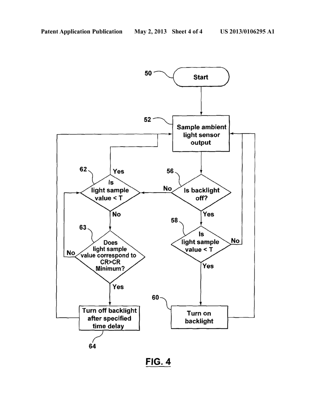 AUTOMATIC KEYPAD BACKLIGHT ADJUSTMENT ON A MOBILE HANDHELD ELECTRONIC     DEVICE - diagram, schematic, and image 05