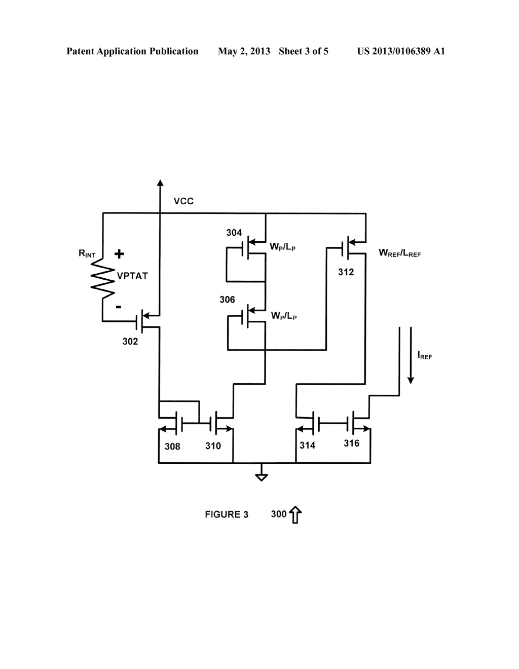 LOW POWER HIGH PSRR PVT COMPENSATED BANDGAP AND CURRENT REFERENCE WITH     INTERNAL RESISTOR WITH DETECTION/MONITORING CIRCUITS - diagram, schematic, and image 04