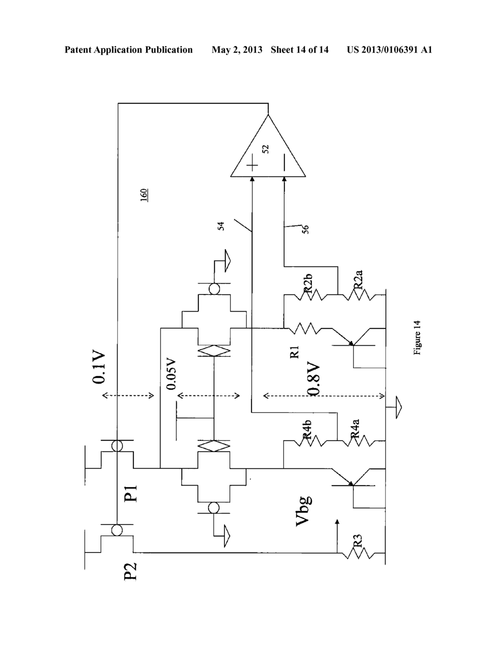 Low Voltage, Low Power Bandgap Circuit - diagram, schematic, and image 15