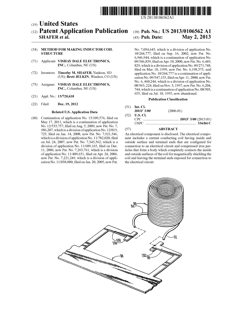 METHOD FOR MAKING INDUCTOR COIL STRUCTURE - diagram, schematic, and image 01