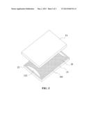 LAMINATING STRUCTURE, ELECTRONIC DEVICE HAVING THE LAMINATING STRUCTURE     AND LAMINATING METHOD THEREOF diagram and image