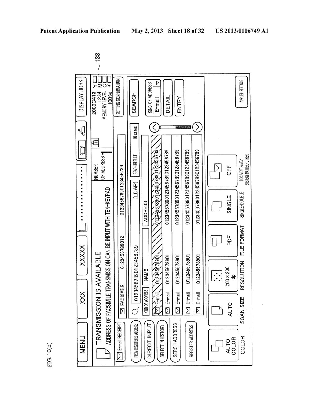 USER INTERFACE PROVIDED WITH DISPLAY UNIT FOR DISPLAYING SCREEN - diagram, schematic, and image 19