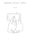 SYSTEM AND METHOD FOR IDENTIFYING INPUTS INPUT TO MOBILE DEVICE WITH TOUCH     PANEL diagram and image