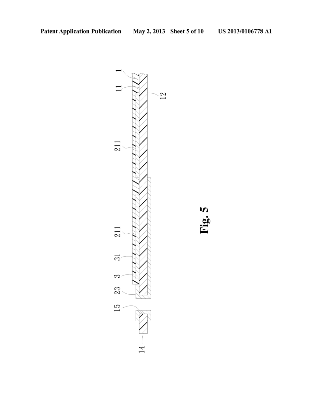 CAPACITIVE TOUCH PANEL AND METHOD FOR MANUFACTURING A CAPACITIVE TOUCH     PANEL - diagram, schematic, and image 06