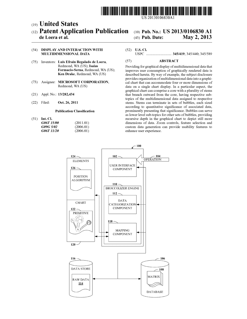 DISPLAY AND INTERACTION WITH MULTIDIMENSIONAL DATA - diagram, schematic, and image 01