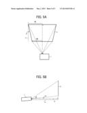 PROJECTOR DEVICE, DISTORTION CORRECTION METHOD, AND RECORDING MEDIUM     STORING DISTORTION CORRECTION PROGRAM diagram and image