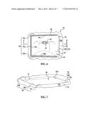 GLOVE BOX COVER WITH INTEGRATED LIGHT HOUSING AND FLANGE diagram and image