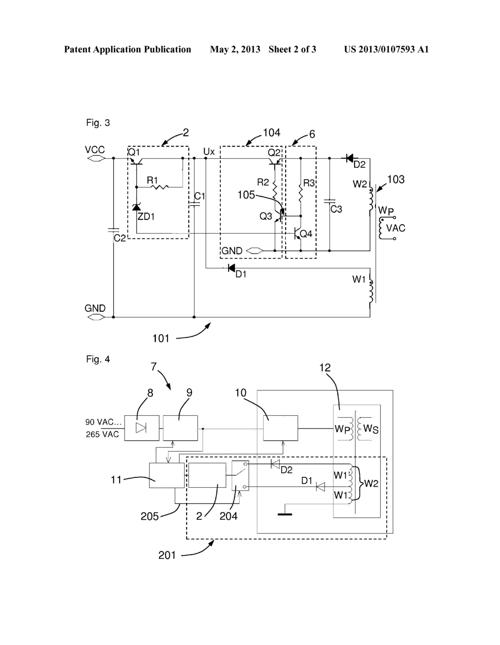 DC POWER SUPPLY WITH LOW POWER LOSS - diagram, schematic, and image 03