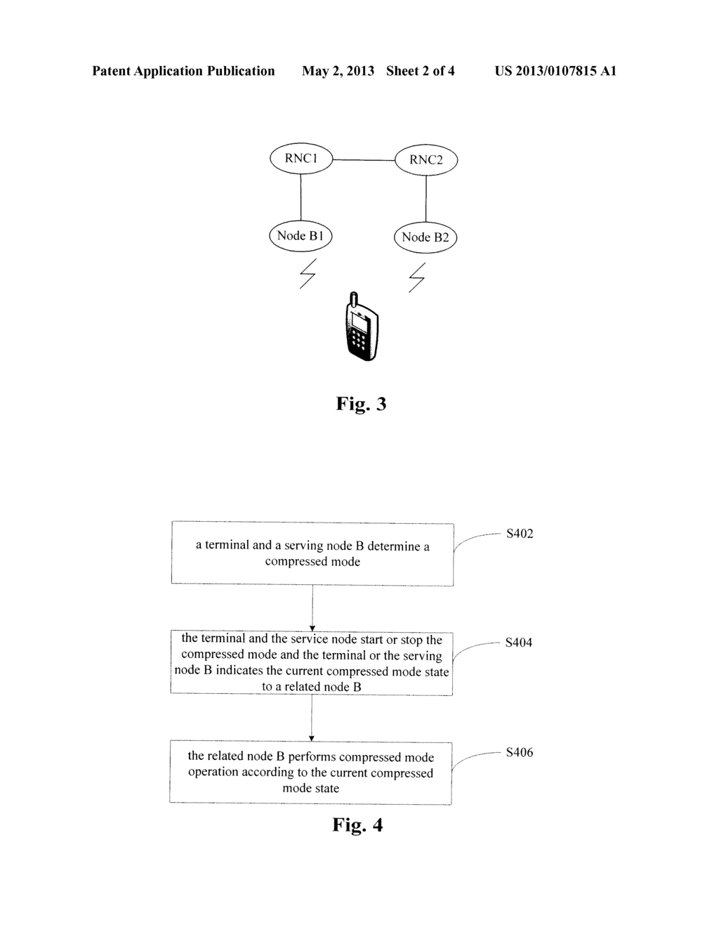 METHOD AND SYSTEM FOR CONTROLLING COMPRESSED MODE IN MACRO-DIVERSITY STATE - diagram, schematic, and image 03