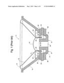 LOUDSPEAKER HAVING IMPROVED COOLING SYSTEM INTEGRALLY FORMED ON SPEAKER     FRAME diagram and image