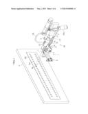 CLAMP DEVICE OF A DRILL AND AIR DRIVE DRILL diagram and image