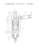 CLAMP DEVICE OF A DRILL AND AIR DRIVE DRILL diagram and image