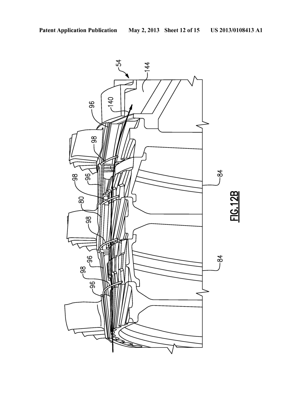 SECONDARY FLOW ARRANGEMENT FOR SLOTTED ROTOR - diagram, schematic, and image 13