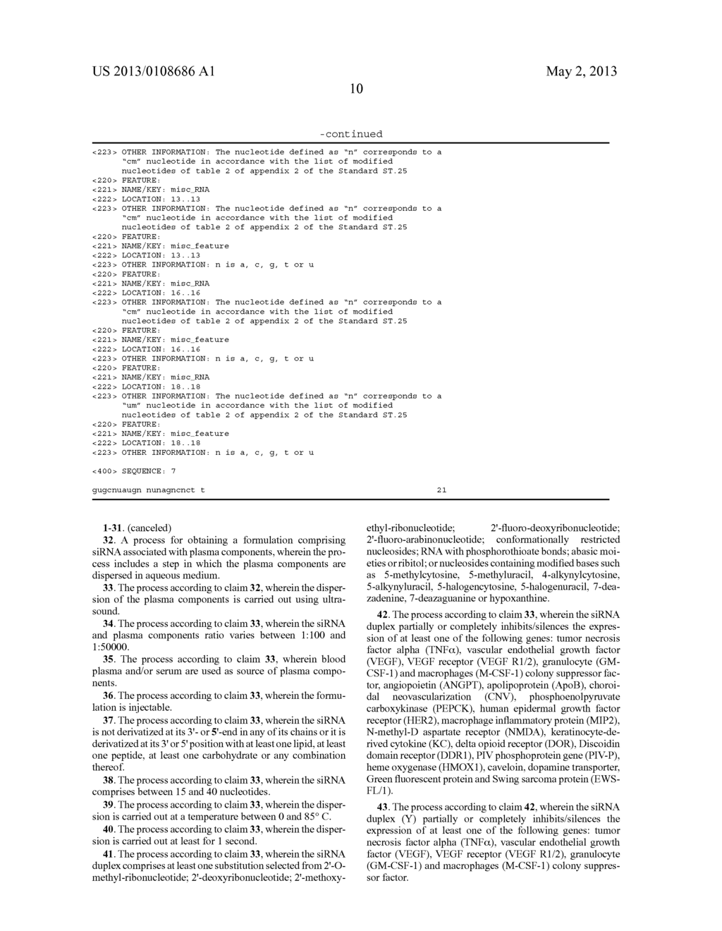 METHOD FOR THE DELIVERY OF OLIGONUCLEOTIDES - diagram, schematic, and image 19