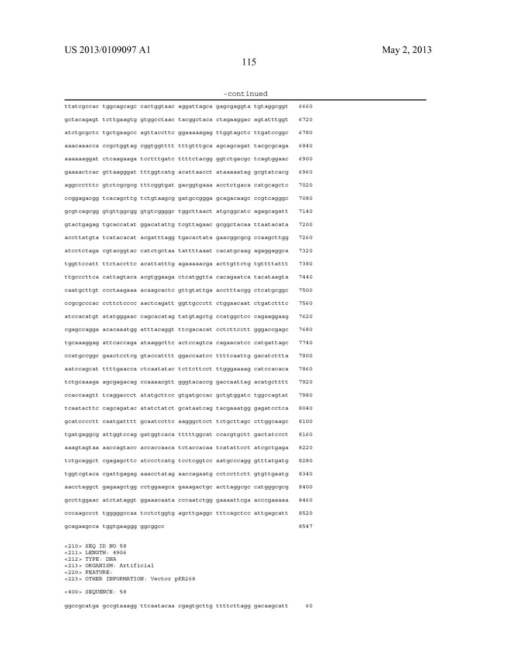 COMPOSITIONS AND METHODS FOR ALTERING ALPHA- AND BETA-TOCOTRIENOL CONTENT     USING MULTIPLE TRANSGENES - diagram, schematic, and image 122