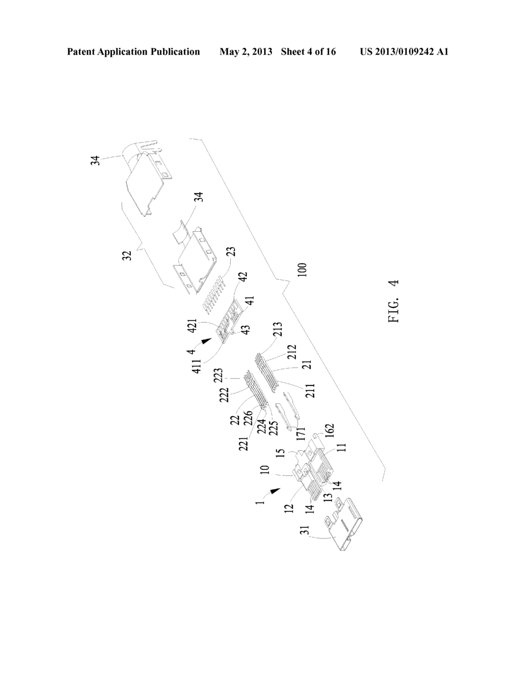 Cable Connector with Inner Circuit Board for Connecting with Cables - diagram, schematic, and image 05