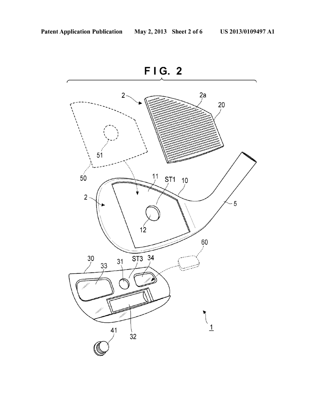 GOLF CLUB HEAD - diagram, schematic, and image 03