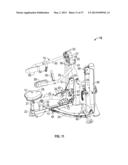 LATERAL DELTOID EXERCISE MACHINE WITH ROCKING USER SUPPORT diagram and image