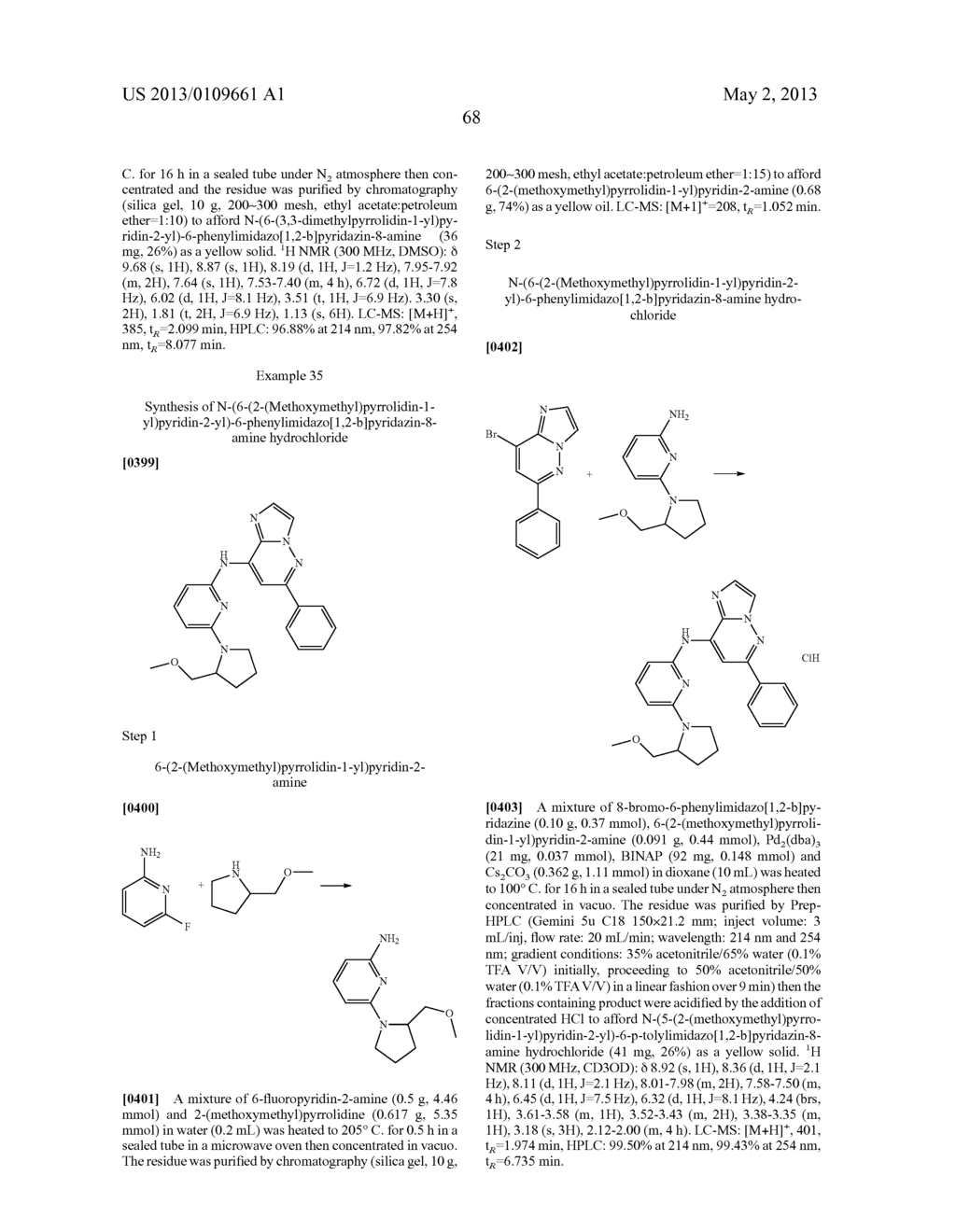 IMIDAZOPYRIDAZINE COMPOUNDS - diagram, schematic, and image 69