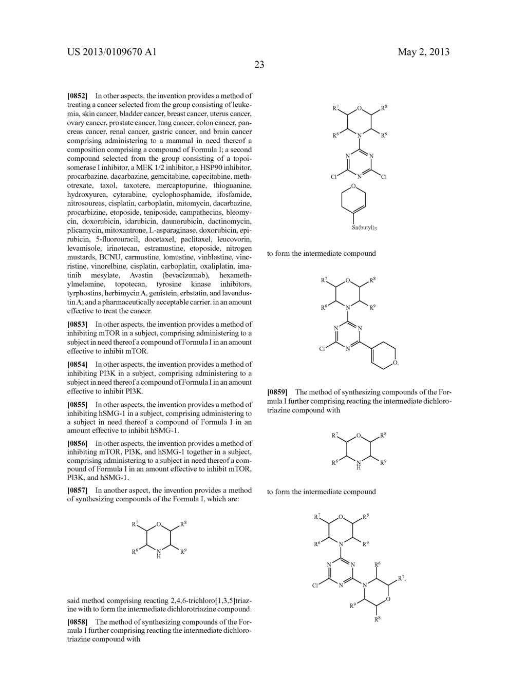 TRIAZINE COMPOUNDS AS PI3 KINASE AND MTOR INHIBITORS - diagram, schematic, and image 24