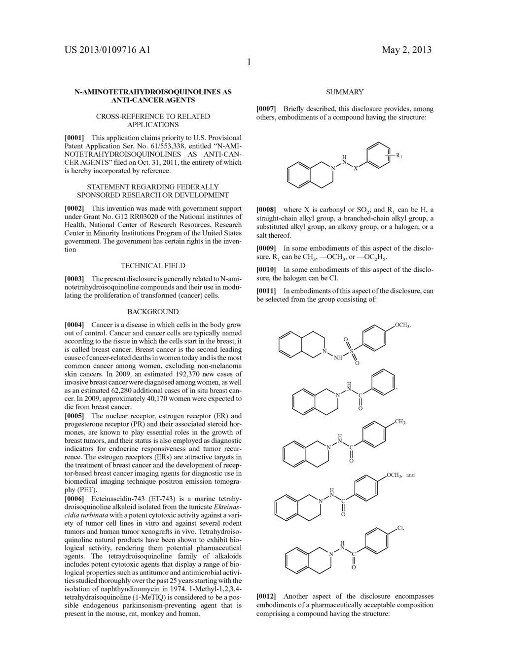 N-AMINOTETRAHYDROISOQUINOLINES AS ANTI-CANCER AGENTS - diagram, schematic, and image 06