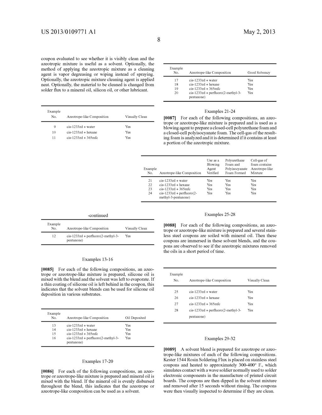 AZEOTROPE-LIKE COMPOSITIONS INCLUDING CIS-1-CHLORO-3,3,3-TRIFLUOROPROPENE - diagram, schematic, and image 13