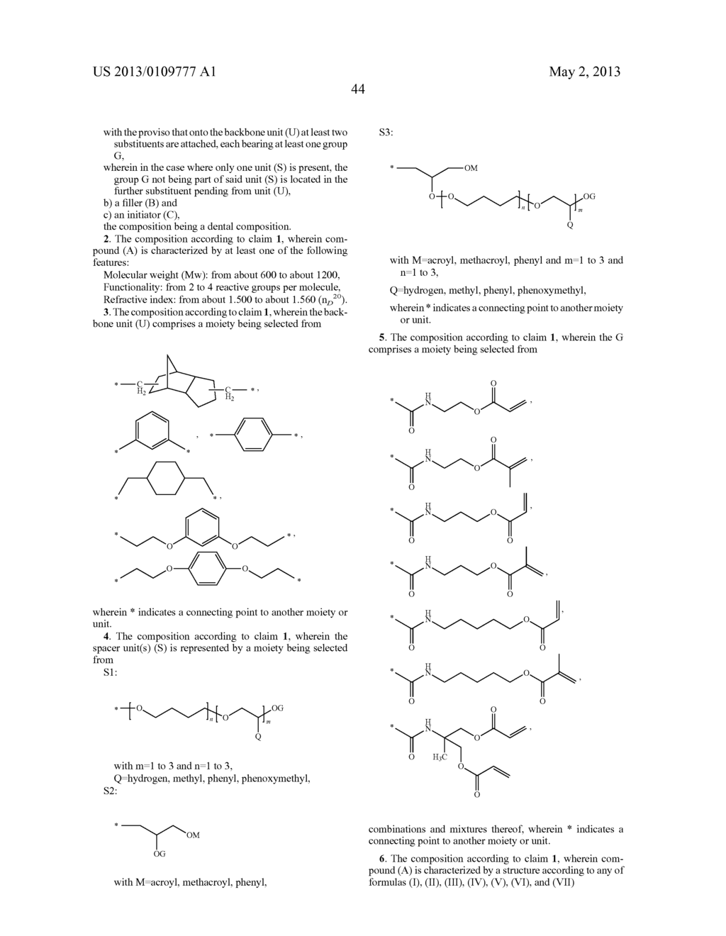 DENTAL COMPOSITION, KIT OF PARTS AND USE THEREOF - diagram, schematic, and image 45