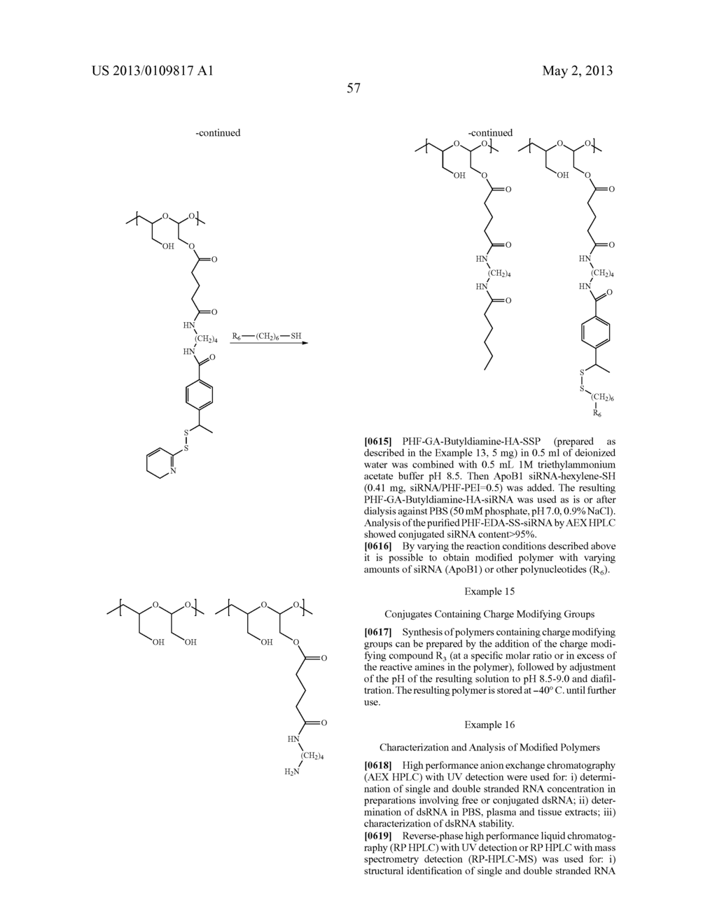 Modified Polymers for Delivery of Polynucleotides, Method of Manufacture,     and Methods of Use Thereof - diagram, schematic, and image 58