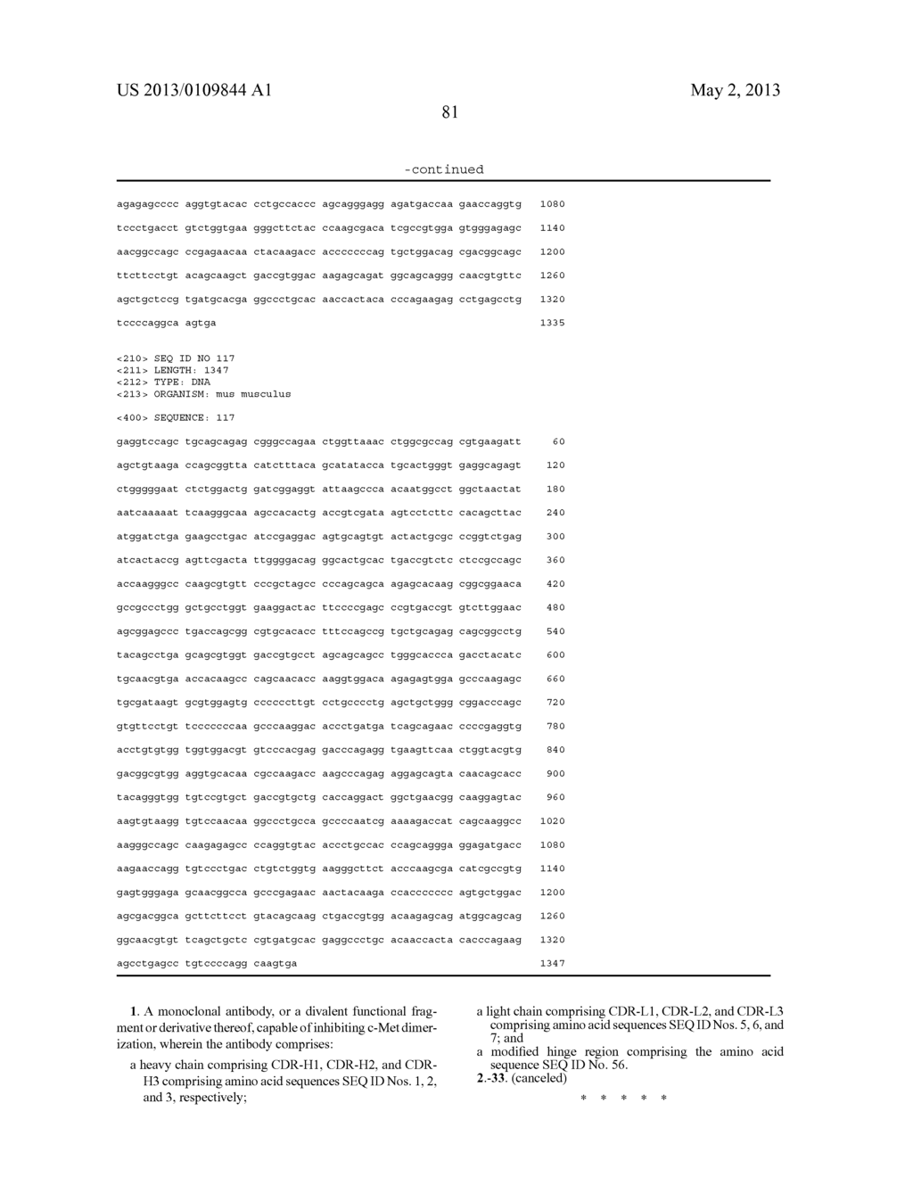 ANTI-cMET ANTIBODY - diagram, schematic, and image 117