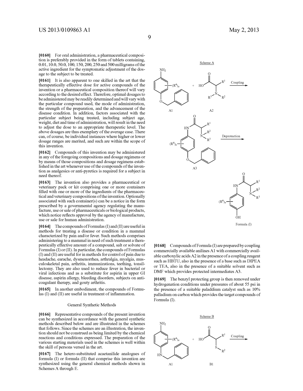 HETERO-SUBSTITUTED ACETANILIDE DERIVATIVES AS ANALGESIC AGENTS - diagram, schematic, and image 10