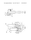 DOUBLE BARREL SYRINGE AND HANDLES FOR USE WITH DOUBLE BARREL SYRINGES diagram and image