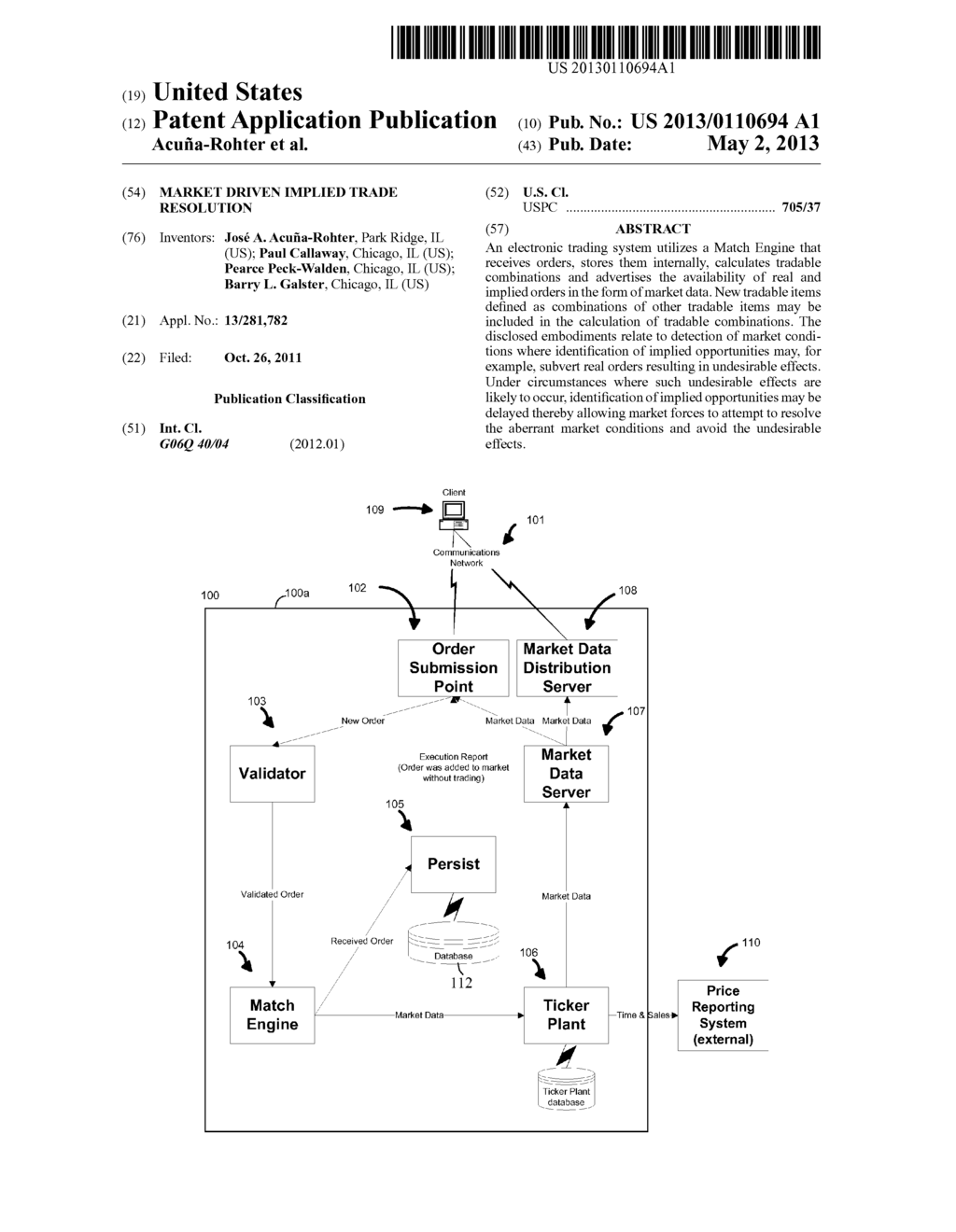 MARKET DRIVEN IMPLIED TRADE RESOLUTION - diagram, schematic, and image 01