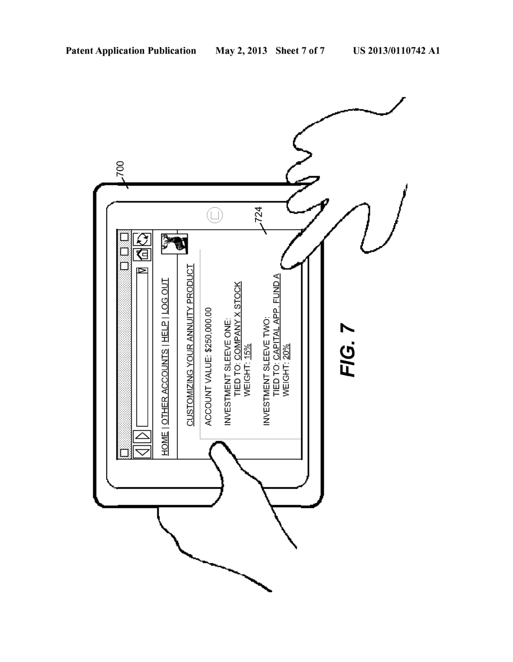 COMPUTER SYSTEM AND COMPUTER-IMPLEMENTED METHOD FOR ADMINISTERING A     CUSTOMIZABLE ANNUITY PRODUCT - diagram, schematic, and image 08