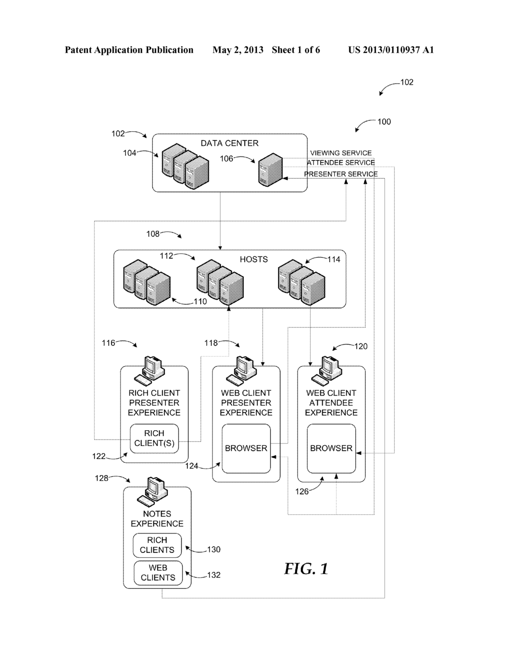 REAL TIME DOCUMENT PRESENTATION DATA SYNCHRONIZATION THROUGH GENERIC     SERVICE - diagram, schematic, and image 02