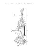 DISPOSABLE BAG AND A DISPOSABLE BAG MOUNT BRACKET FOR AN UPRIGHT VACUUM     CLEANER diagram and image