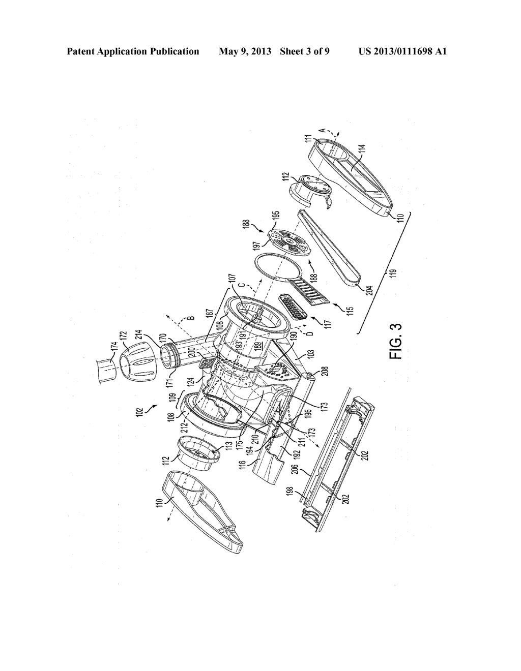 VACUUM AXLE WITH A MOTOR EMBEDDED THEREIN AND WHEELS - diagram, schematic, and image 04