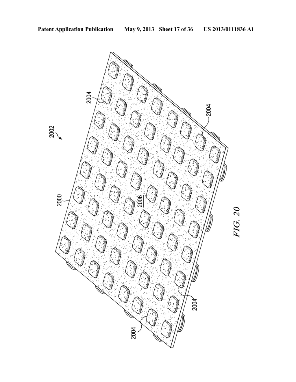 INJECTION MOLDED FLOOR TILES WITH DRAINAGE VENTS - diagram, schematic, and image 18