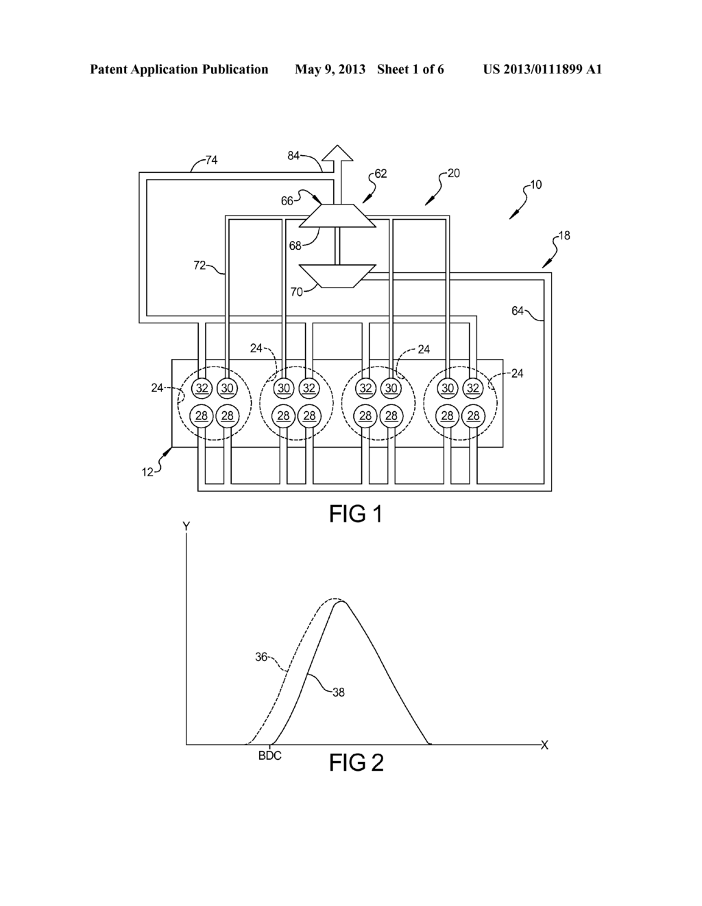 ENGINE ASSEMBLY INCLUDING EXHAUST PORT SEPARATION FOR TURBINE FEED - diagram, schematic, and image 02