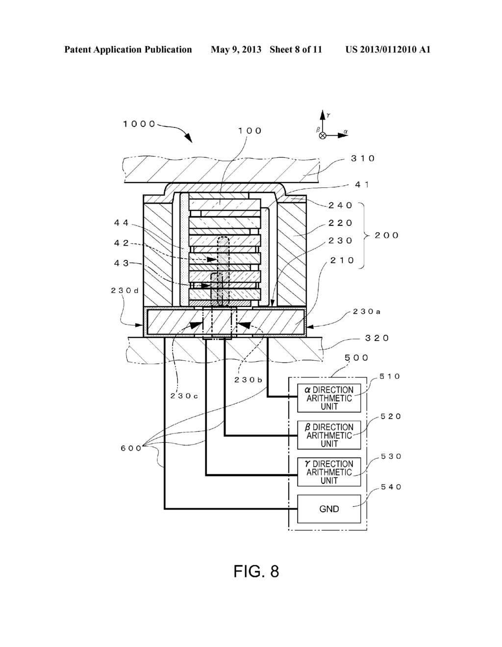 SENSOR ELEMENT, FORCE DETECTING DEVICE, AND ROBOT - diagram, schematic, and image 09