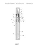 LIQUID DISPENSING DEVICE WITH RATCHET MECHANISM diagram and image