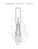 LIQUID DISPENSING DEVICE WITH RATCHET MECHANISM diagram and image